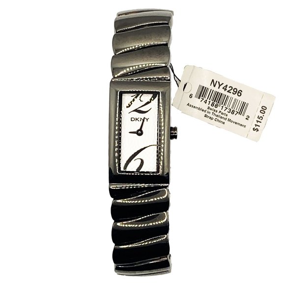 DKNY Ladies Bracelet Watch White and Grey